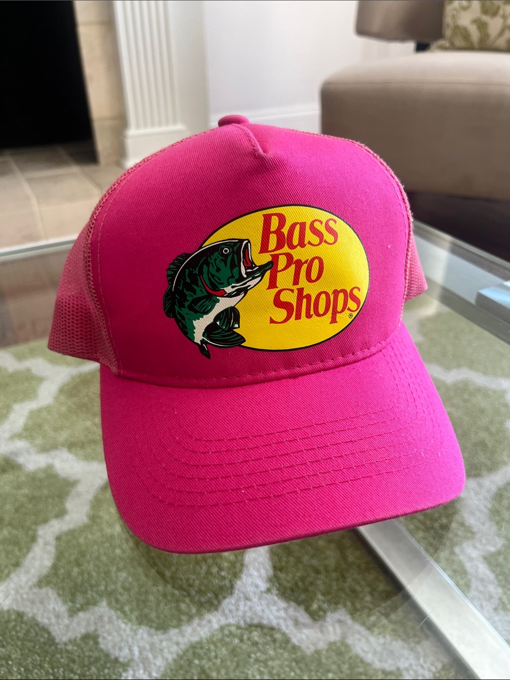 Bass Pro Shops Hot Pink Mesh Trucker Hat
